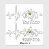 Edelweiss Hartslag Oktoberfest Souvenir Sticker (Vel)