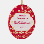 Edelweiss-kerstversiering Keramisch Ornament (Rechts)