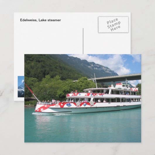 Edelweiss, meer-steamer briefkaart (Voorkant / Achterkant)