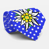 Edelweiss op blauw stropdas (Opgerold)