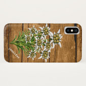 Edelweiss op het Hoesje van de Aangepaste iPhone X (Achterkant (horizontaal))