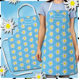 Edelweiss Pattern Light Blue Schort
