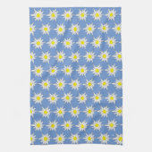 Edelweiss Print Blue Kitchen Towels Theedoek (Verticaal)