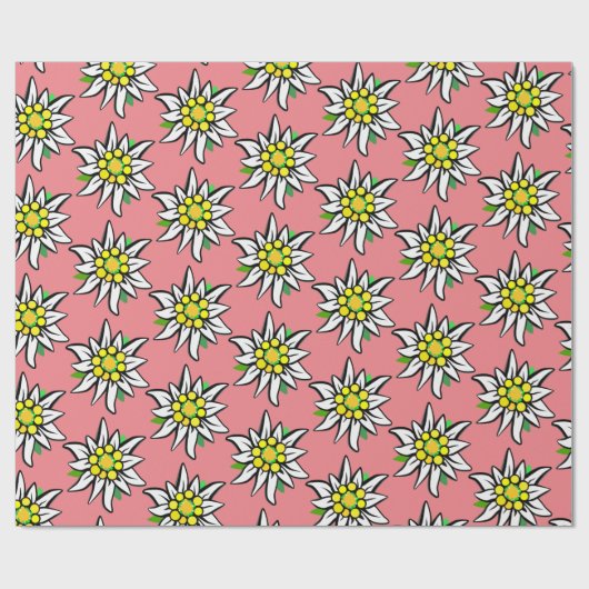Edelweiss puur cadeaupapier (Vlak)