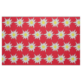  edelweiss rood en wit bloempatroon stof (Fat Quarter)