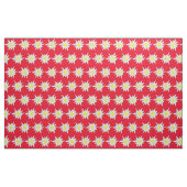  edelweiss rood en wit bloempatroon stof (Yard (91,4 cm))