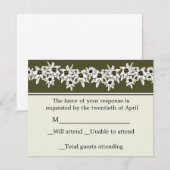 Edelweiss RSVP-kaart RSVP Kaartje (Voorkant / Achterkant)