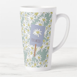 Edelweiss Schattigee handgeïllustreerde latte Mok