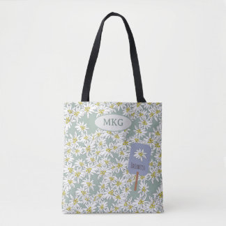 Edelweiss Sound of Music Elegant met de hand geïll Tote Bag