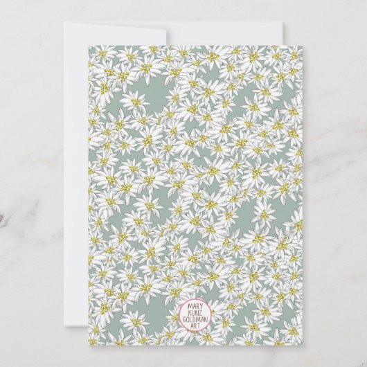 Edelweiss Sound of Music Vrijgezellenfeest Sage Gr Kaart (Achterkant)