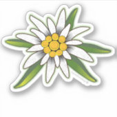 Edelweiss-Sticker Sticker (Voorkant)