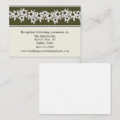Edelweiss Wedding-kaarten Informatiekaartje (Voorkant / Achterkant)