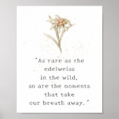 Edelweiss Wildflower Poster (Voorkant)