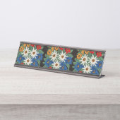 Edelweiss Zwitsers alpenventiel Bureau Naambordje (Voorkant)