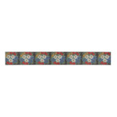 Edelweiss Zwitsers alpenventiel Grosgrain Lint (Voorkant)