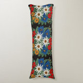 Edelweiss Zwitsers alpenventiel Lichaamskussen (Voorkant Verticaal)