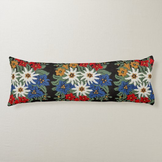 Edelweiss Zwitsers alpenventiel Lichaamskussen (Voorkant)