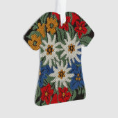 Edelweiss Zwitsers alpenventiel Ornament (voorkant)