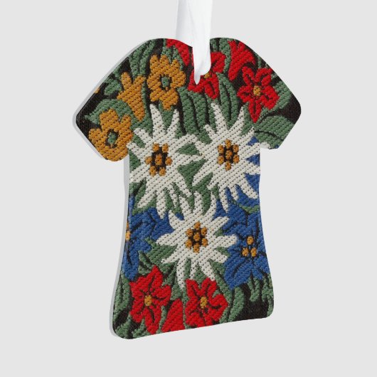 Edelweiss Zwitsers alpenventiel Ornament (voorkant)