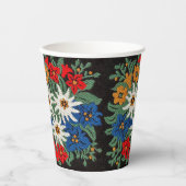 Edelweiss Zwitsers alpenventiel  Papieren Bekers (Voorkant)