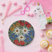 Edelweiss Zwitsers alpenventiel Papieren Bordje (Feest)