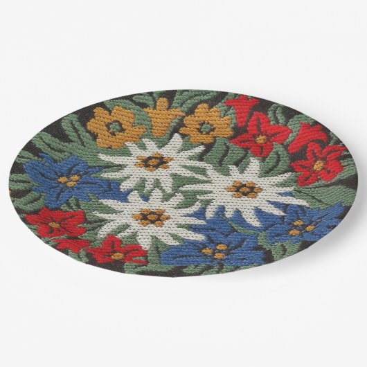 Edelweiss Zwitsers alpenventiel Papieren Bordje (Gekanteld)