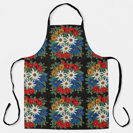 Edelweiss Zwitsers alpenventiel Schort (Voorkant)