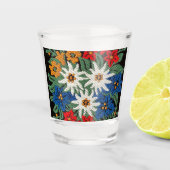Edelweiss Zwitsers alpenventiel Shot Glas (Voorkant)