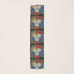 Edelweiss Zwitsers alpenventiel Sjaal<br><div class="desc">Een afbeelding van een floreel patroon met een naaldblaasje van Edelweiss witte alpiene bloemen van Europa op uw product. Blauwe,  rode,  gele,  en witte kleuren. Leontopodium alpinum van Zwitserland,  Duitsland en Oostenrijk.</div>