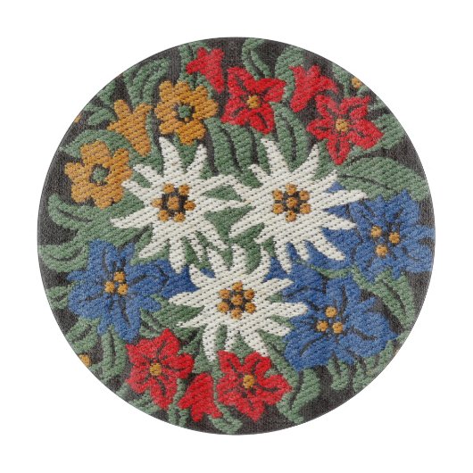 Edelweiss Zwitsers alpenventiel Snijplank (Voorkant)