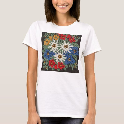 Edelweiss Zwitsers alpenventiel T-shirt (Voorkant)