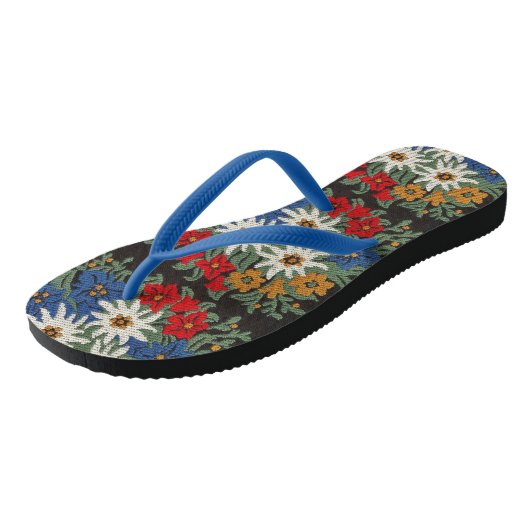 Edelweiss Zwitsers alpenventiel Teenslippers (Schuin)