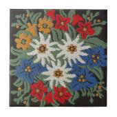 Edelweiss Zwitsers alpenventiel Tegeltje (Voorkant)