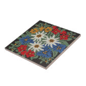 Edelweiss Zwitsers alpenventiel Tegeltje (Zijkant)