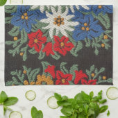 Edelweiss Zwitsers alpenventiel Theedoek (Gevouwen)