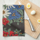 Edelweiss Zwitsers alpenventiel Theedoek (Quarter Fold)