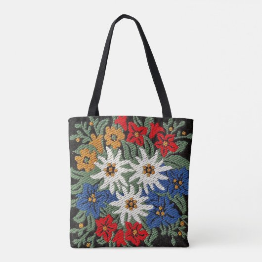 Edelweiss Zwitsers alpenventiel Tote Bag (Achterkant)