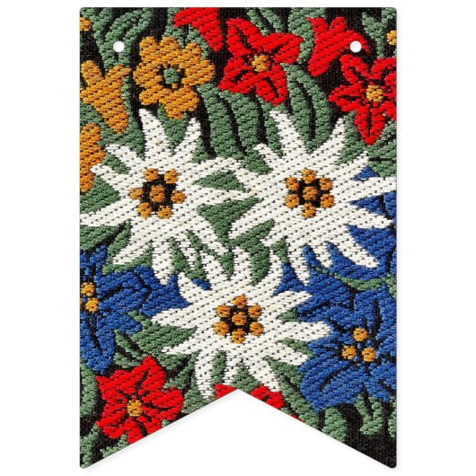 Edelweiss Zwitsers alpenventiel Vlaggetjes (Eerste vlag)