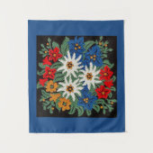 Edelweiss Zwitsers alpenventiel Wandkleed (Voorkant)