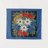 Edelweiss Zwitsers alpenventiel Wandkleed (Voorkant (horizontaal))