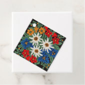 Edelweiss Zwitsers alpenventilator Bedankjes Labels (In situ)