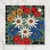 Edelweiss Zwitsers alpenventilator Bedankjes Labels (Achterkant)