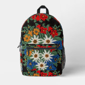 Edelweiss Zwitsers alpenventilator Bedrukte Rugzak (Voorkant)