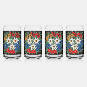 Edelweiss Zwitsers alpenventilator Blikvorm Glas
