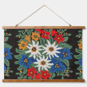 Edelweiss Zwitsers alpenventilator Hangend Wandkleed (Voorkant)
