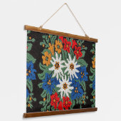 Edelweiss Zwitsers alpenventilator Hangend Wandkleed (Gebogen)