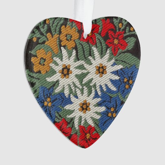 Edelweiss Zwitsers alpenventilator Ornament (voorkant)