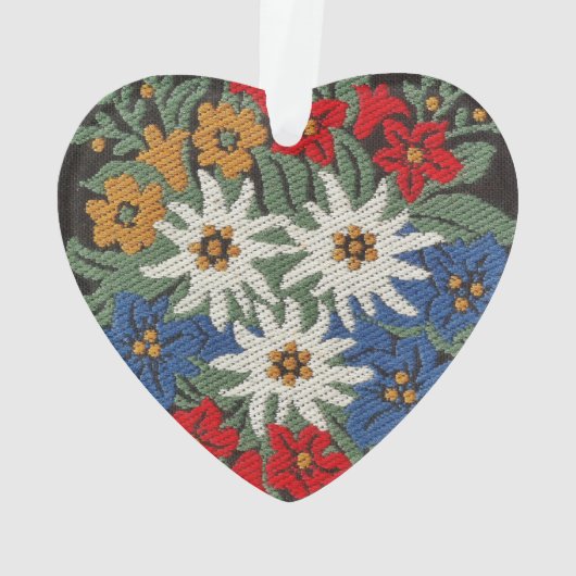 Edelweiss Zwitsers alpenventilator Ornament (achterkant)