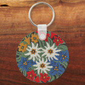 Edelweiss Zwitsers alpenventilator Sleutelhanger (Voorkant)