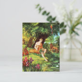 Eden Adam in de tuin Briefkaart (Staand voorkant)